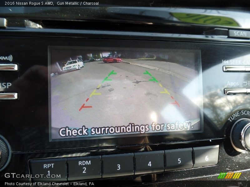 Gun Metallic / Charcoal 2016 Nissan Rogue S AWD