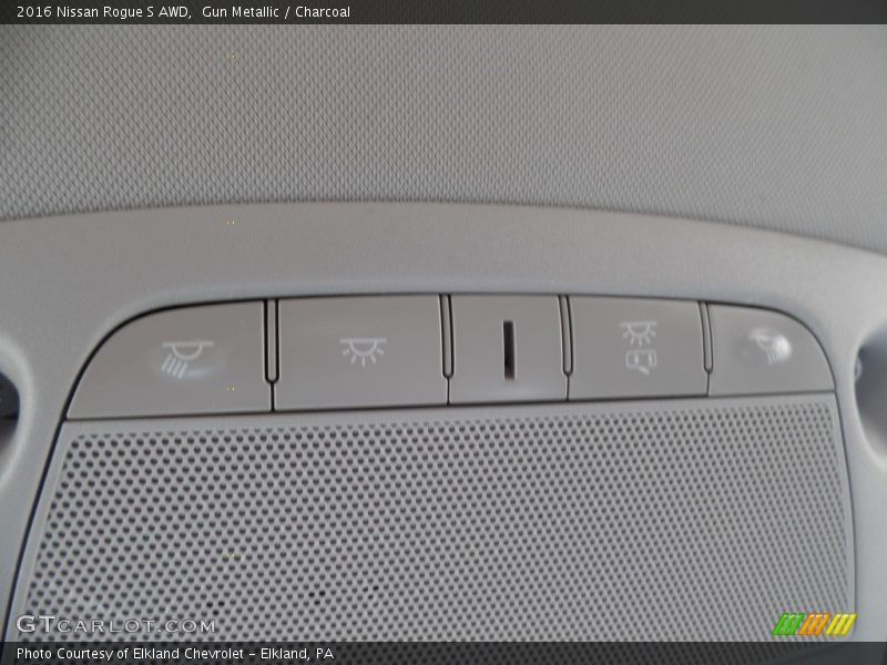 Gun Metallic / Charcoal 2016 Nissan Rogue S AWD
