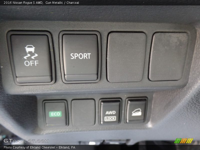 Gun Metallic / Charcoal 2016 Nissan Rogue S AWD