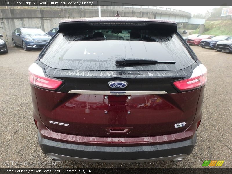 Burgundy Velvet / Ebony 2019 Ford Edge SEL AWD