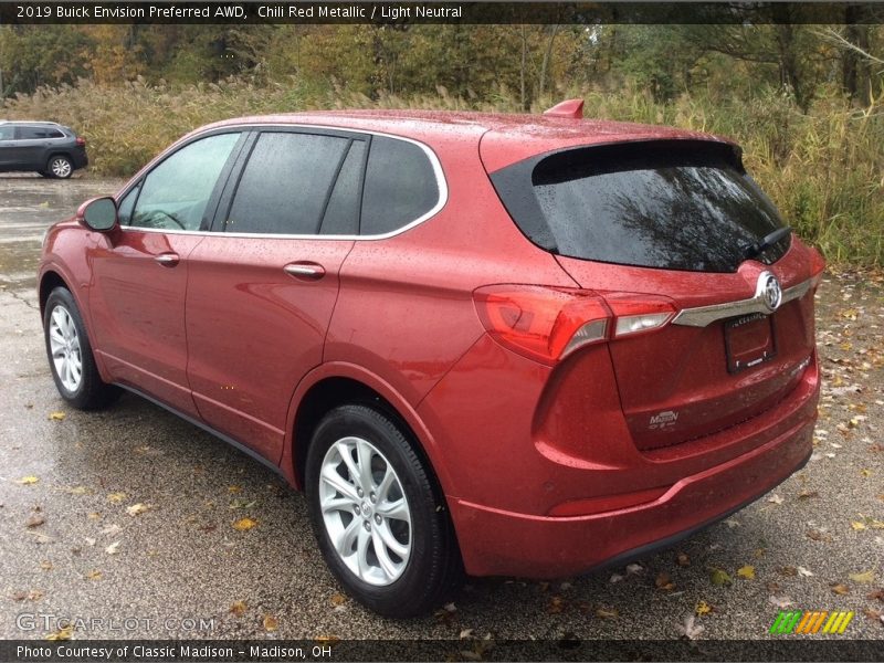 Chili Red Metallic / Light Neutral 2019 Buick Envision Preferred AWD
