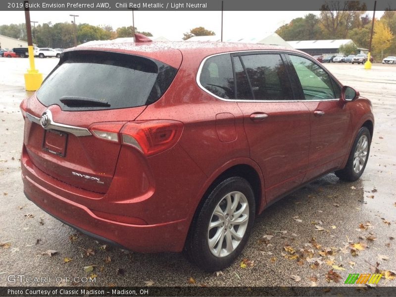 Chili Red Metallic / Light Neutral 2019 Buick Envision Preferred AWD