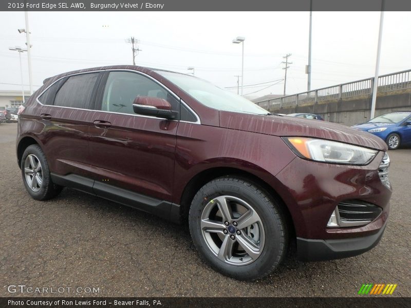 Burgundy Velvet / Ebony 2019 Ford Edge SEL AWD