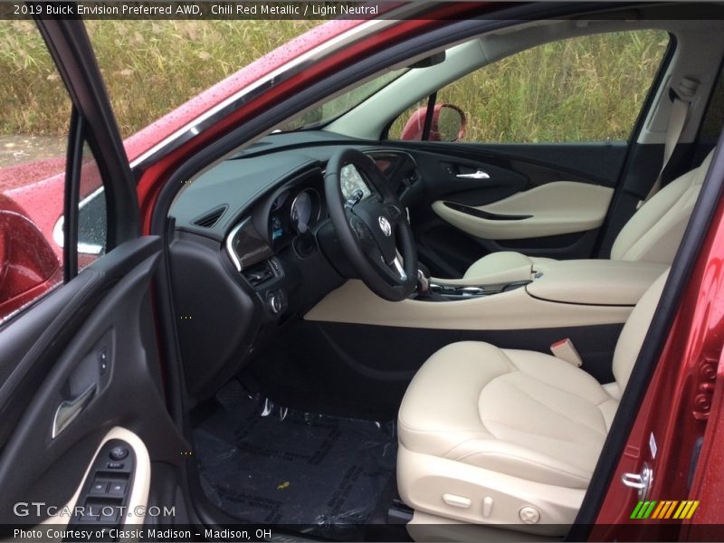 Chili Red Metallic / Light Neutral 2019 Buick Envision Preferred AWD