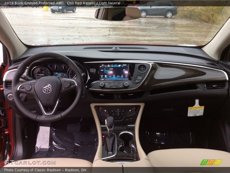 Chili Red Metallic / Light Neutral 2019 Buick Envision Preferred AWD