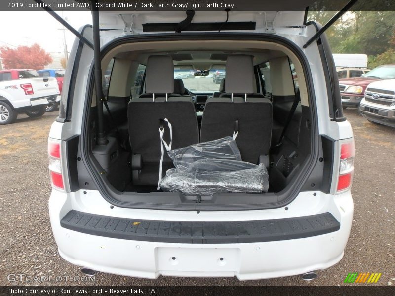 Oxford White / Dark Earth Gray/Light Earth Gray 2019 Ford Flex Limited AWD