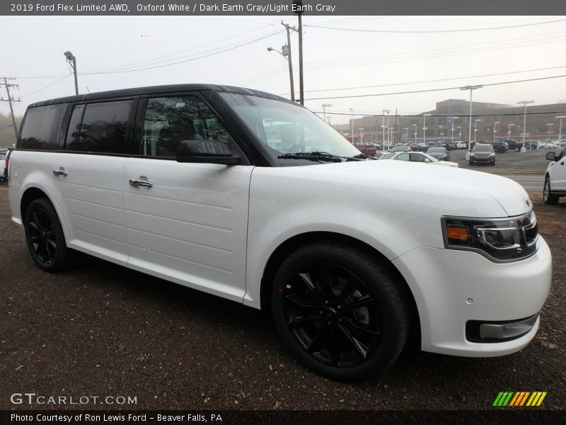 Oxford White / Dark Earth Gray/Light Earth Gray 2019 Ford Flex Limited AWD
