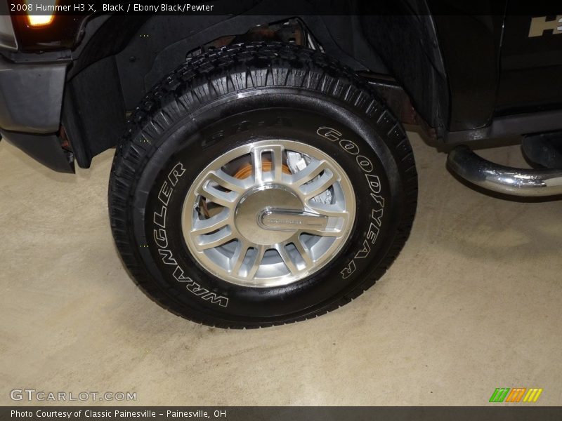Black / Ebony Black/Pewter 2008 Hummer H3 X