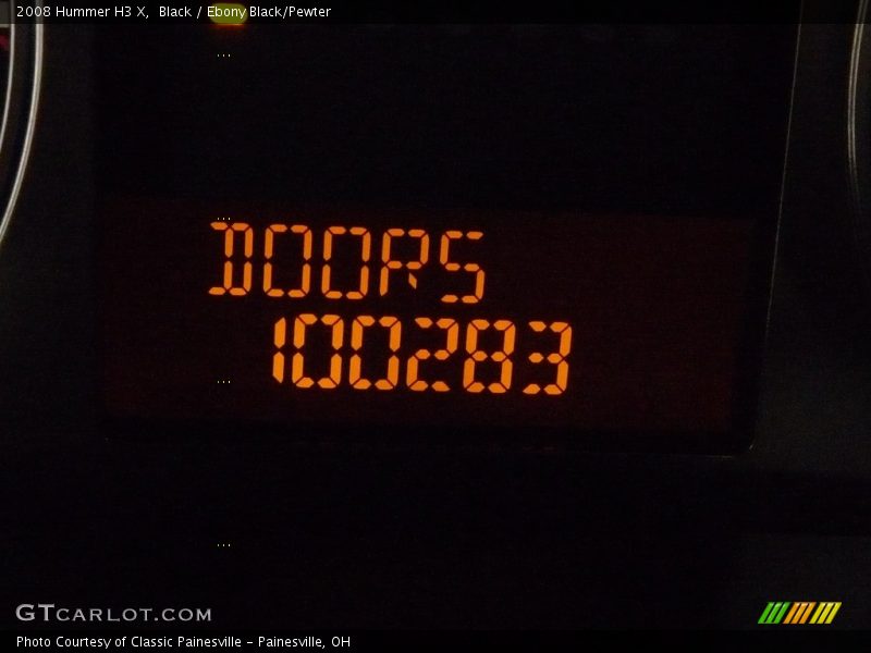 Black / Ebony Black/Pewter 2008 Hummer H3 X
