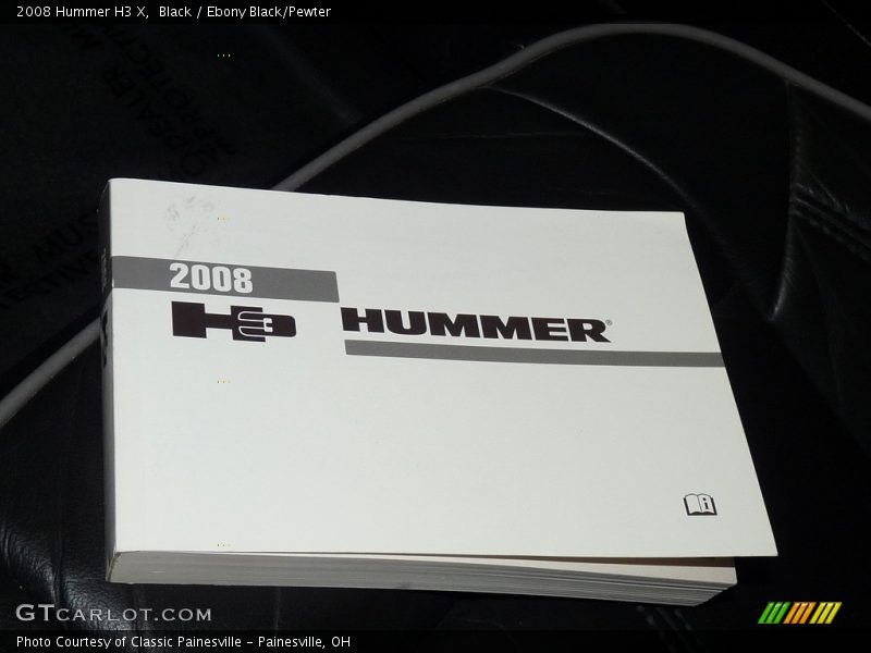 Black / Ebony Black/Pewter 2008 Hummer H3 X