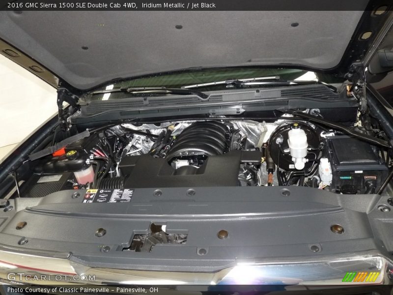 Iridium Metallic / Jet Black 2016 GMC Sierra 1500 SLE Double Cab 4WD