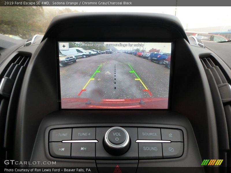 Sedona Orange / Chromite Gray/Charcoal Black 2019 Ford Escape SE 4WD