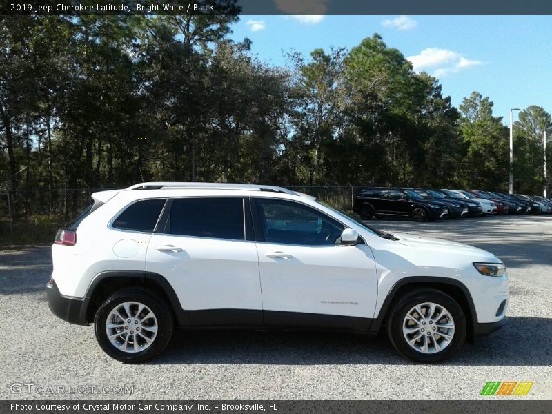 Bright White / Black 2019 Jeep Cherokee Latitude