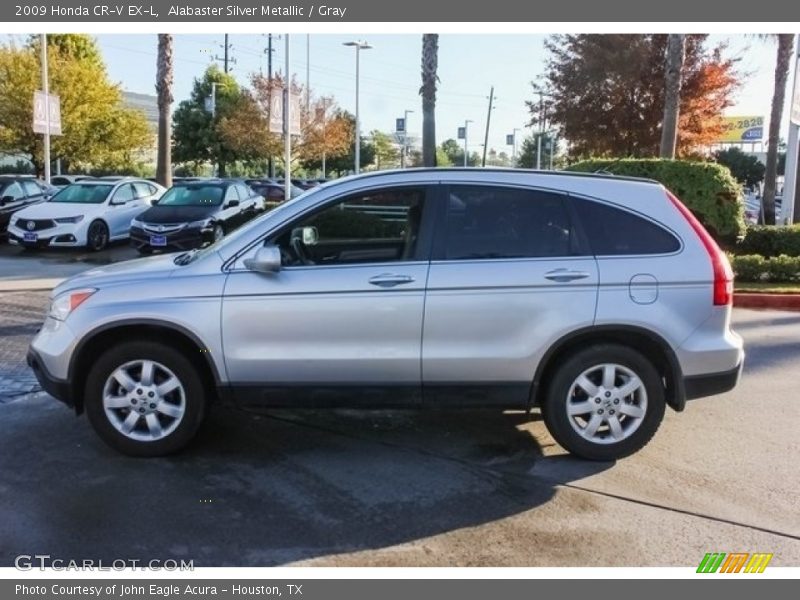 Alabaster Silver Metallic / Gray 2009 Honda CR-V EX-L