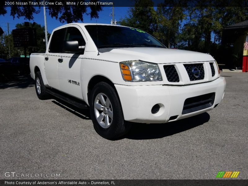 White / Graphite/Titanium 2006 Nissan Titan XE Crew Cab