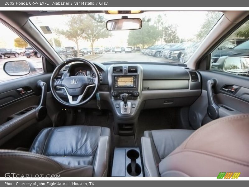 Alabaster Silver Metallic / Gray 2009 Honda CR-V EX-L