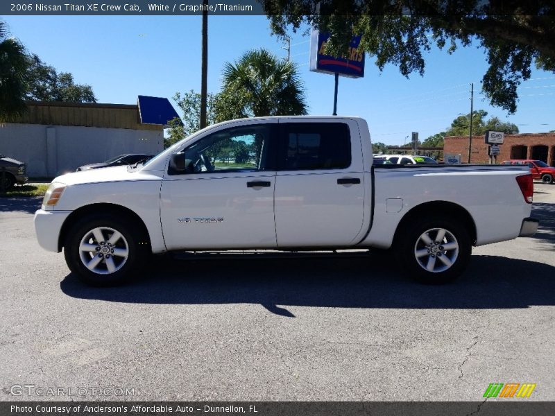 White / Graphite/Titanium 2006 Nissan Titan XE Crew Cab