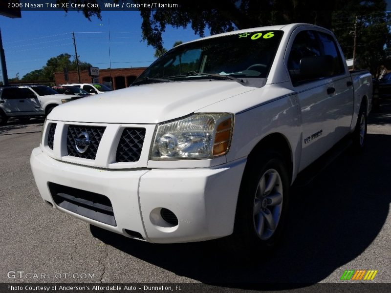 White / Graphite/Titanium 2006 Nissan Titan XE Crew Cab