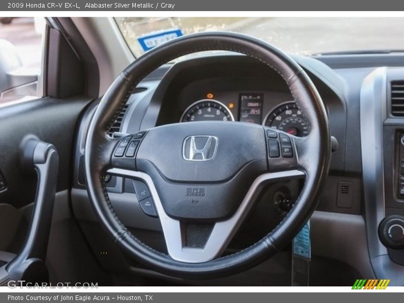 Alabaster Silver Metallic / Gray 2009 Honda CR-V EX-L