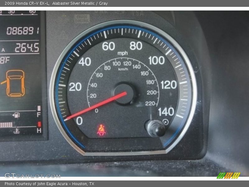 Alabaster Silver Metallic / Gray 2009 Honda CR-V EX-L