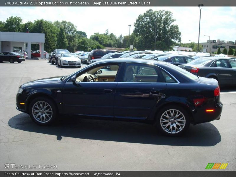 Deep Sea Blue Pearl Effect / Beige 2008 Audi A4 2.0T Special Edition quattro Sedan