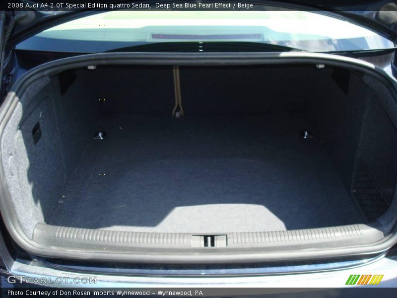 Deep Sea Blue Pearl Effect / Beige 2008 Audi A4 2.0T Special Edition quattro Sedan