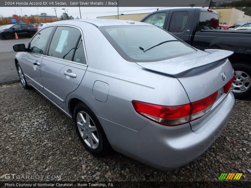 Satin Silver Metallic / Black 2004 Honda Accord EX V6 Sedan