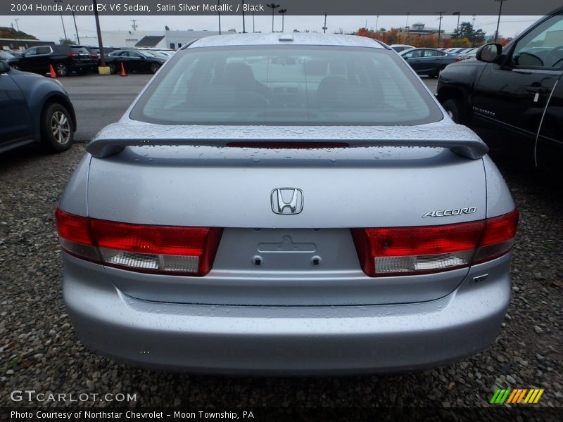 Satin Silver Metallic / Black 2004 Honda Accord EX V6 Sedan