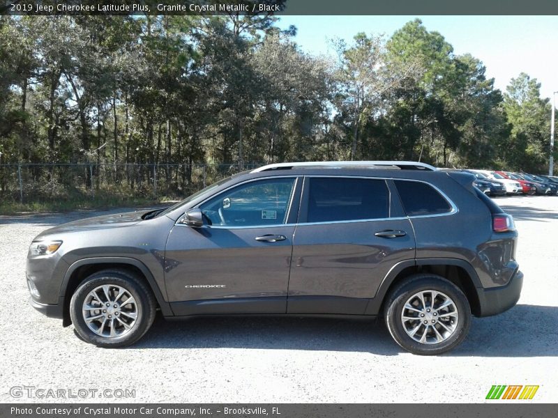 Granite Crystal Metallic / Black 2019 Jeep Cherokee Latitude Plus