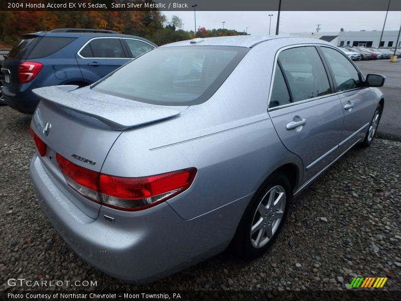 Satin Silver Metallic / Black 2004 Honda Accord EX V6 Sedan