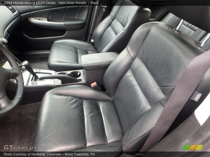 Satin Silver Metallic / Black 2004 Honda Accord EX V6 Sedan