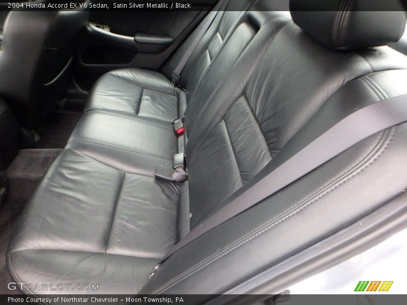 Satin Silver Metallic / Black 2004 Honda Accord EX V6 Sedan