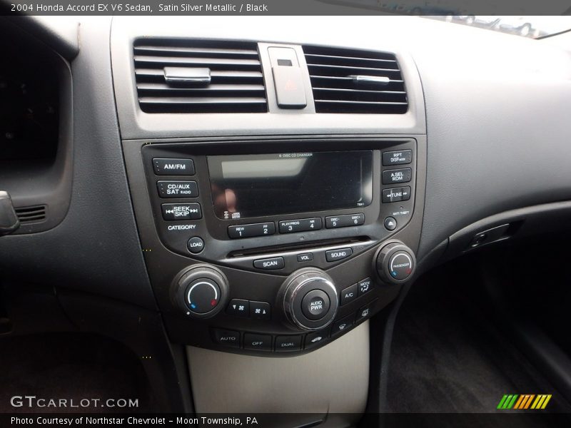 Satin Silver Metallic / Black 2004 Honda Accord EX V6 Sedan