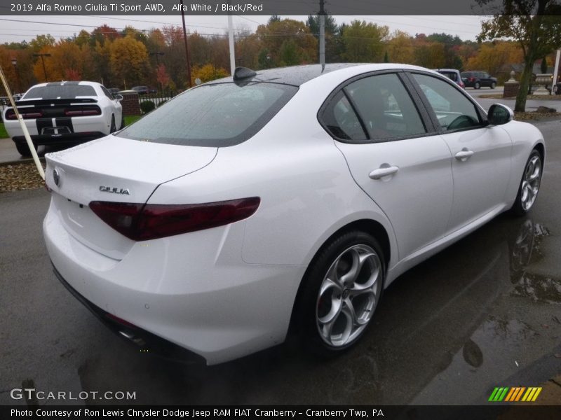 Alfa White / Black/Red 2019 Alfa Romeo Giulia Ti Sport AWD