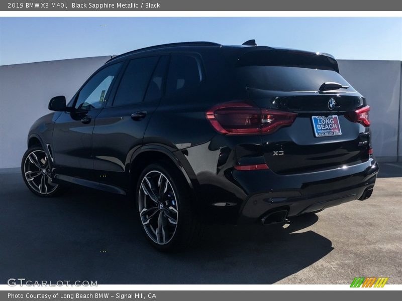 Black Sapphire Metallic / Black 2019 BMW X3 M40i
