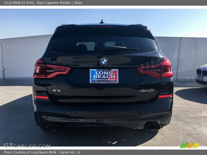 Black Sapphire Metallic / Black 2019 BMW X3 M40i
