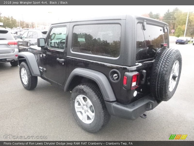 Black / Black 2018 Jeep Wrangler Sport 4x4