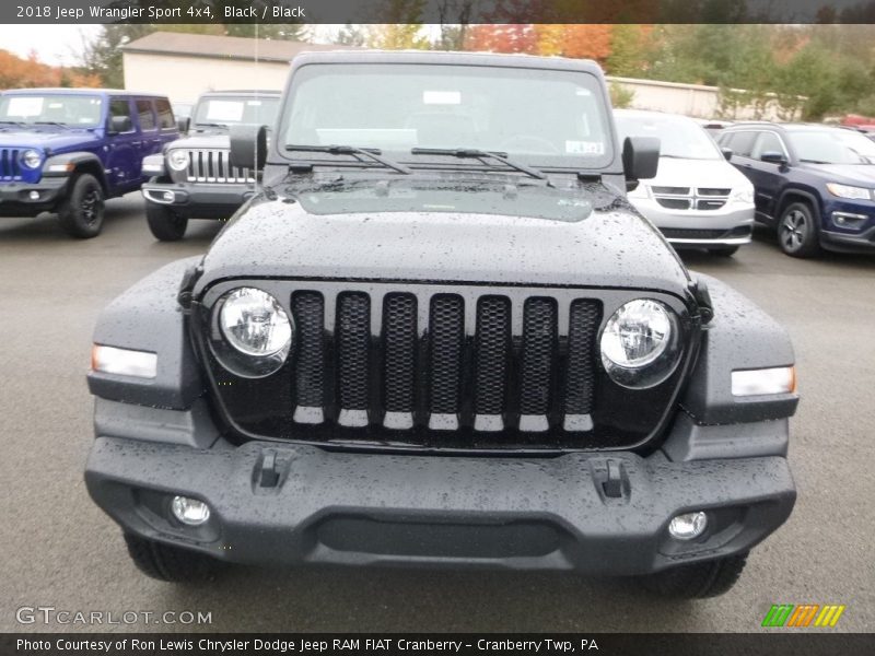 Black / Black 2018 Jeep Wrangler Sport 4x4