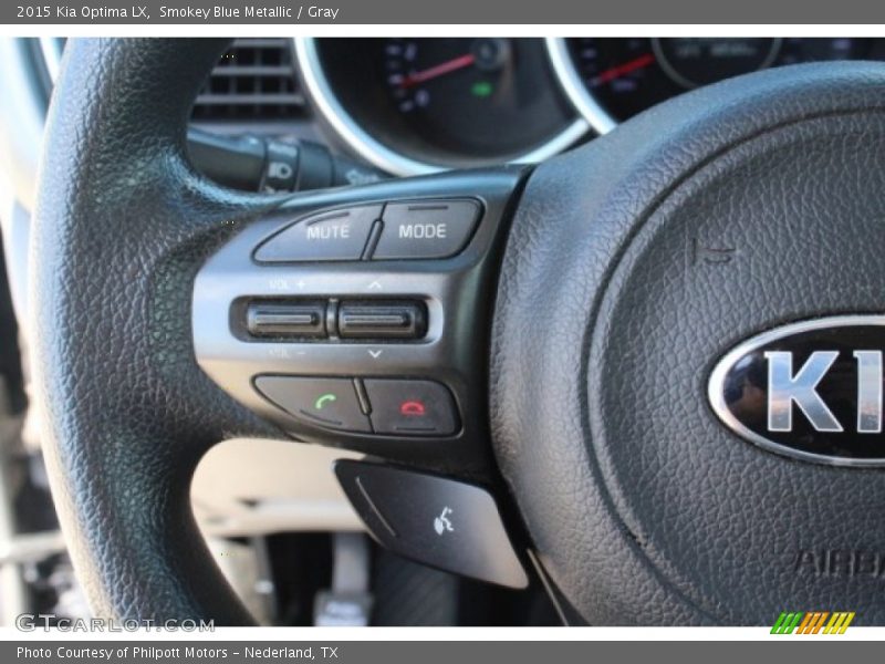 Smokey Blue Metallic / Gray 2015 Kia Optima LX