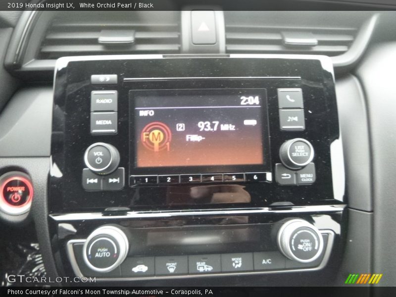 White Orchid Pearl / Black 2019 Honda Insight LX