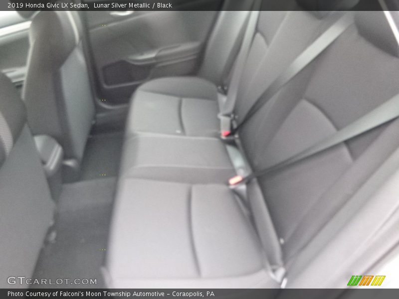 Lunar Silver Metallic / Black 2019 Honda Civic LX Sedan