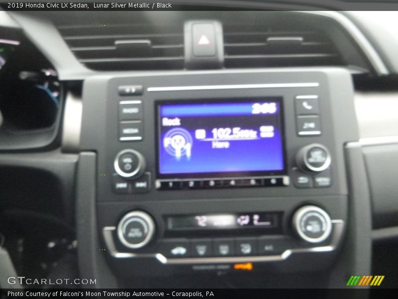 Lunar Silver Metallic / Black 2019 Honda Civic LX Sedan