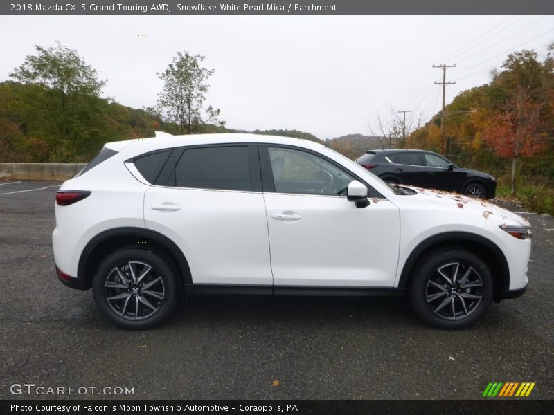 Snowflake White Pearl Mica / Parchment 2018 Mazda CX-5 Grand Touring AWD