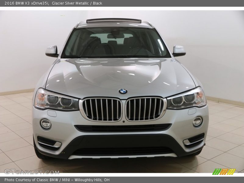 Glacier Silver Metallic / Black 2016 BMW X3 xDrive35i
