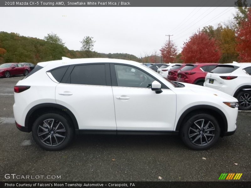 Snowflake White Pearl Mica / Black 2018 Mazda CX-5 Touring AWD