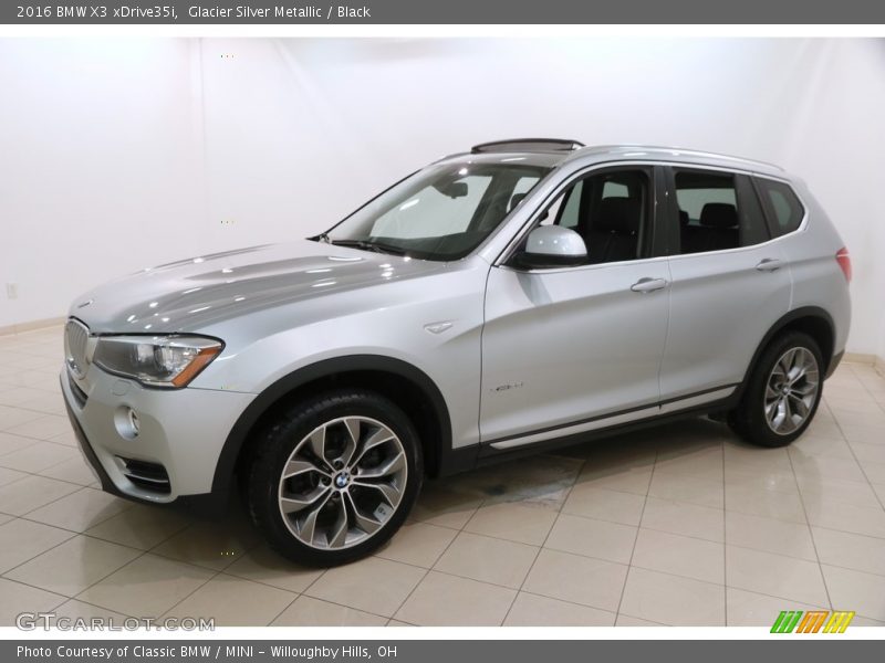 Glacier Silver Metallic / Black 2016 BMW X3 xDrive35i