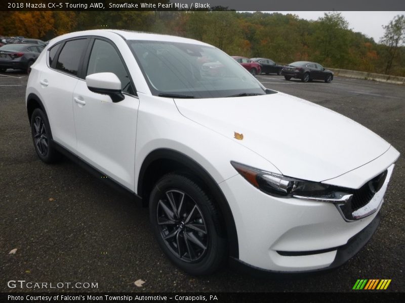 Snowflake White Pearl Mica / Black 2018 Mazda CX-5 Touring AWD