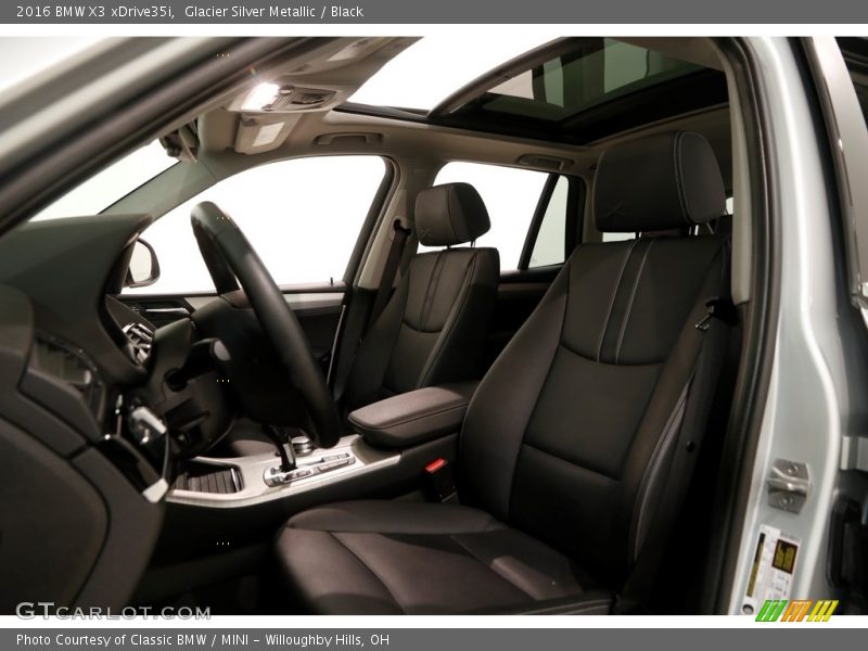 Glacier Silver Metallic / Black 2016 BMW X3 xDrive35i