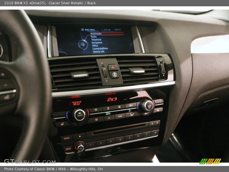 Glacier Silver Metallic / Black 2016 BMW X3 xDrive35i