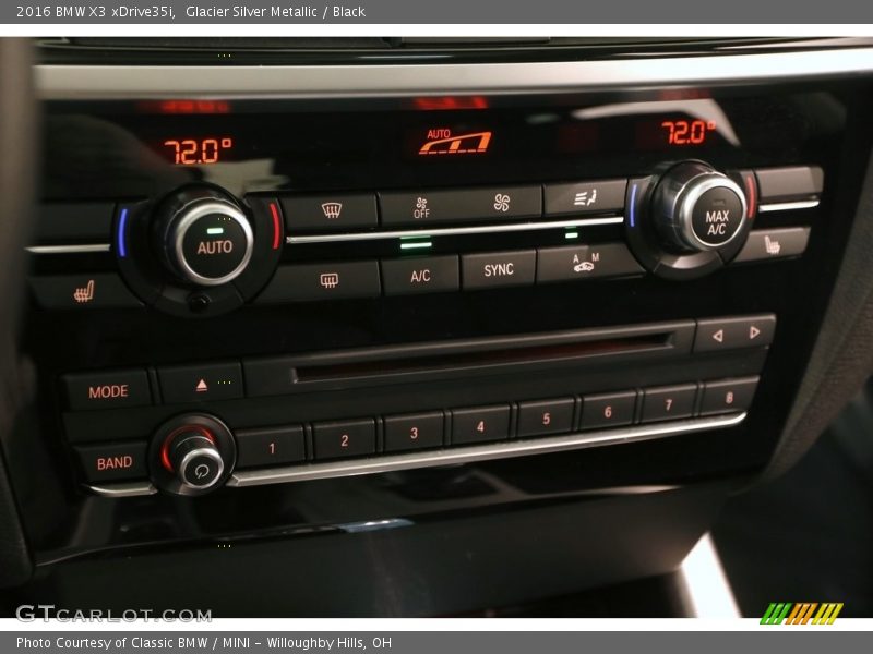 Glacier Silver Metallic / Black 2016 BMW X3 xDrive35i